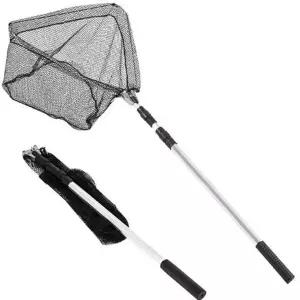 접이식 뜰채 초경량 확장형 고기잡이 낚시용 뜰채 알루미늄 삼각 휴대용 제거망 수초 용품 잉어