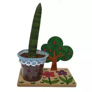 어린이 화분받침 만들기세트 스투키나무 키우기 키트