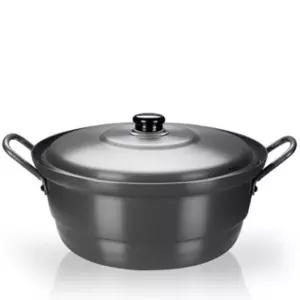 국솥 경질 냄비 찜솥 찜냄비 튀김 곰솥 뚜껑있음 45cm/전골 탕 솥 대형 양수 식당 국 찌개 가벼운 업소용