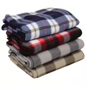 이불 항공 담요 캠핑 겨울 무릎 체크 모포 폴라폴리스 차량용 휴대용