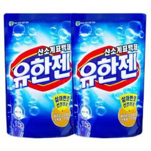 유한젠 산소계표백제 흰옷표백제 1kg 2개