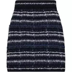 [톰브라운] 인레이 트위드 자카드 미니 스커트 137609901