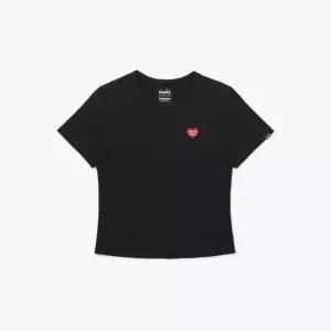 디아도라반팔티 AQS D5222LRS63BLK 링클 베이직 반팔 티셔츠 BLACK