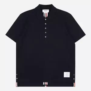 [톰브라운] 백 삼선 스트라이프 폴로 반팔티셔츠 네이비 MJP042A 152818443