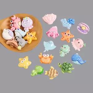 [펠트친구]바다친구들 데코덴 파츠 장식 80개 [3733]