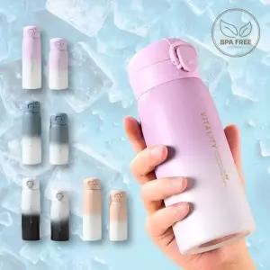 원터치 텀블러 스텐 350ml 500ml 진공 보온 물병 스테인레스 보틀 보온 보냉병 크리스마스 판촉물