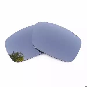 호환  오클리 크랭크샤프트 선글라스 프레임용 실버 미러 편광 교체 렌즈 100% UVA 및 UVB
