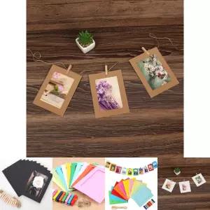 가랜드 종이액자 10p세트(4x6) (크라프트)/종이/액자/장식/만들기/페이퍼/프레임/테두리/포토/인테리어