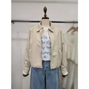 [갤러리아] LAP 페이크 레더 카라집업 AS7XL162