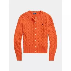 라프리마 폴로 랄프 로렌 포니로고 자수 케이블 가디건 211891643008