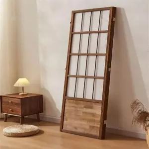 빈티지 원목 파티션 사무실 회의실 레트로 공간분리 한지문 엔틱 가벽 거실 가리개 한옥