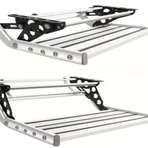 캠핑카 접이식 발판 트레일러 사다리 카라반 계단 상단 스텝 휴대용 받침대 차박 차량용품