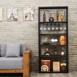 와인 진열대 양주 보관함 디스플레이 위스키 판매대 전시대 원목 진열장 거치대 레트로