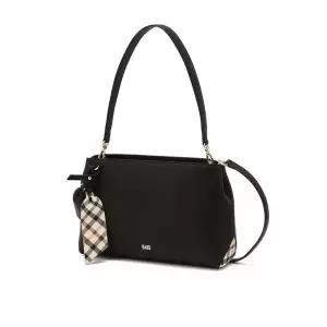 갤러리아 DCBA6E123BK 닥스 블랙 체크배색 소가죽 숄더/크로스백