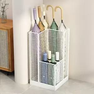 히키스 메쉬 사각 스틸 카페 매장 대용량 우산꽂이R06