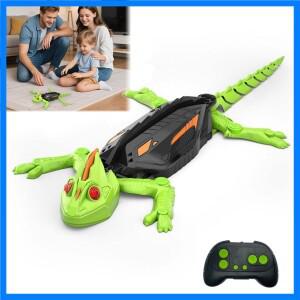 실제같은 생체모방 RC 벽타기 도마뱀 로봇 장난감, 유리와 매끄러운 벽을 오르는 원격 조종 도마뱀
