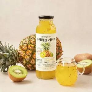노브랜드 파인애 키위청 음료베이스 에이드 카페 580g
