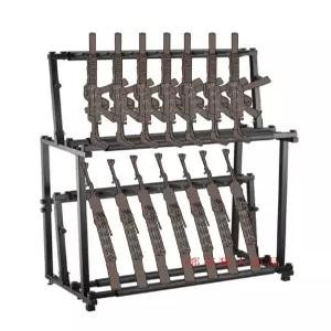 사격장 총기거치대 진열대 스탠드 전시 철제 수납 전시대 거치대 소총 총기랙 밀리터리