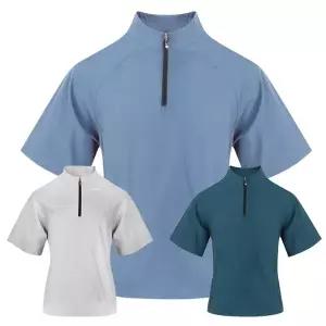 SNP골프 남성 에어플로우 하프집업 반팔 아노락