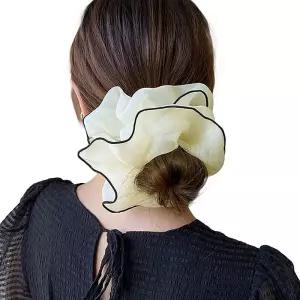 여자 쉬폰 곱창밴드 데일리 신상 머리끈 헤어밴드 곱창머리끈 곱창밴드