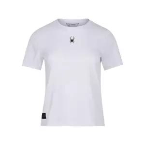 [스파이더] 여성 [듀오테크] 트레이닝 메쉬 배색 티셔츠 FM1SPKMCNRS251W-WHT