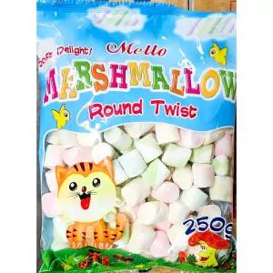 미성패밀리 머쉬멜로우 라운드 250g/건조/마시멜로/간식/디저트/아이들/선물/후식/달콤한/쫀득/과자/어린이