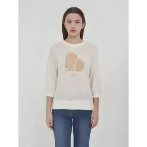 갤러리아 올리비아로렌 린넨 맨투맨 티셔츠 VVBAL5M3161