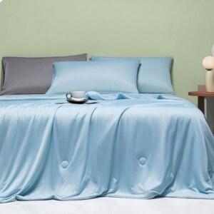 여름 냉감이불 쿨이불 시원한 귀여운 아이스 차렵이불실크 홑이불 150x200cm 보송보송