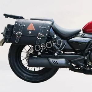 오토바이 레트로 퀵 릴리즈 에지 백 사이드 패키지 행잉 캔버스 브래킷 포함 CFMOTO CLC250 용