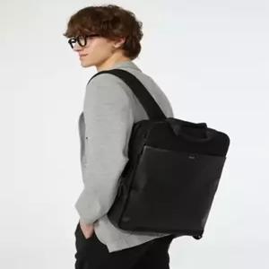 헤지스 [스테디셀러]블랙 가죽배색 백팩 HAZZYS 정장 회사 여행 면접 남성 데일리 가방