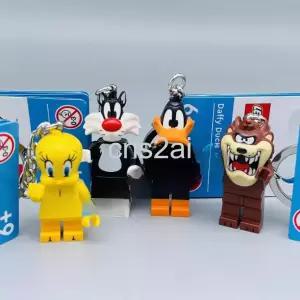  레고키링 루니툰 트위티 대피덕 태즈 차키 캐릭터 가방 키홀더 열쇠고리 피규어