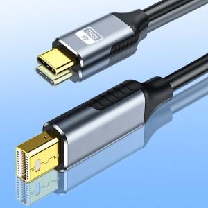 USB Type-C to 4K 60HZ 미니 DP 디스플레이포트 케이블 노트북 모니터 액세서리 맥북 에어 프로 서피스 레