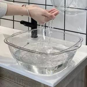 투명 TCO994J6 세수 세숫 대야 바가지 양동이 목욕 고무 다라이