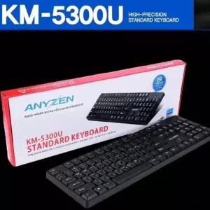 애니존) 유선키보드 KM-5300U/USB/실리콘/유선/마우스/키보드/세트/휴대용/미니/접이식/컴퓨터/자판기/자판