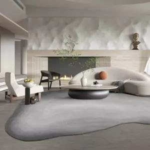 초대형 양모 러그 카페트 비정형 거실 침실 바닥 매트