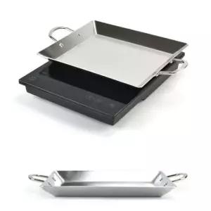 3중 스텐 인덕션 볶음팬 곱창팬 사각팬 27cm 6호 닭갈비철판