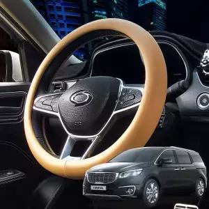 올뉴카니발 바이미 원톤라인 핸들커버 원형 가죽 핸들커버