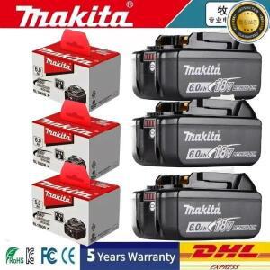 마키타 배터리 18V 6.0Ah 충전식 전동 공구 BL1830 리튬