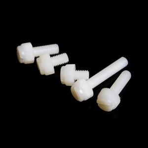 FPazTUKO 10개입 M5 M6 나일론 일자형 슬롯형 나사 PA 플라스틱 헤드 핸드 스크류 절연 볼트