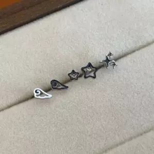 미니 피어싱 골드 천사 써지컬 귀걸이 행운 스타 별 실버 날개 포인트 쁘띠 소품샵 큐빅