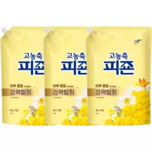 피죤 고농축 섬유유연제 써니가든 리필 1.6L 3개
