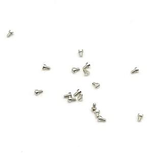 aebaLUVh 5pcs M0.7 스테인레스 스틸 소형 슬롯형 나사 마이크로 플랫 헤드 볼트 기계 못 패스너