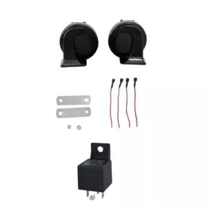 자동차 뉴에쿠스 혼 중후한 빵빵이 12V 크락션 릴레이포함 간편설치 경적 순정혼