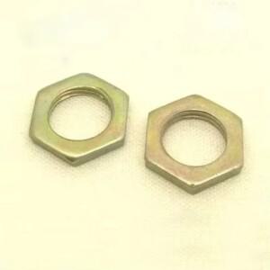 PYwPYeOY 10pcs M18-M30 외부 육각 초박형 너트 미세 치아 미백 플랫 색상 아연 GB808