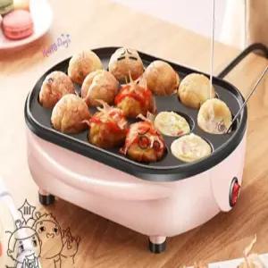 가정용 타코야끼 기계 미니 타코야끼 메이커 전기 문어빵 팬 홈파티 계란빵 제조기