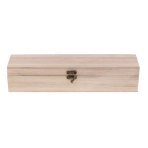 직사각형 나무 보관 상자 케이스 천연 목재 선물 와인 보석 수납 정리함