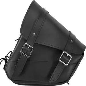 드림 어패럴 모터사이클 스윙암 백 블랙 합성 가죽 새들백 왼쪽 사이드 툴 소프트테일/삼각형 모델 다이나