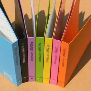 문구반점 청운 간결한 두께의 미니 3공 O링 합지바인더 A4 5개