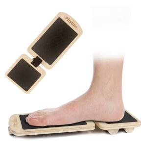 발목 삔 발목을 위한 강화 운동기 밸런스 보드, 발 균형 안정성 훈련, 발바닥 근막염 지침 및 비디오 제공