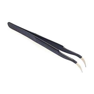 [2개구성] TWEEZER 반도체 120mm 에폭시 ESD 다꾸 밀 용 얇은 둥근 큰 핀셋 미세 전자 전기 정 HW9C75F2